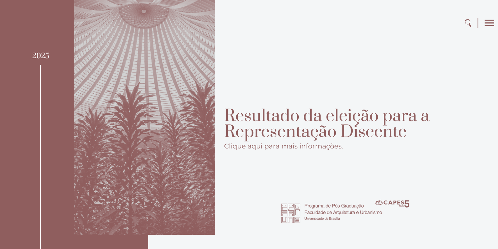 Resultado da eleição para a Representação Discente