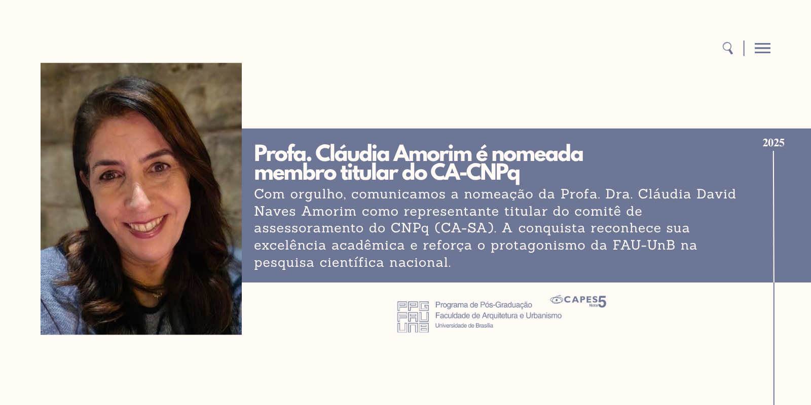 Nomeação da profa. Cláudia Amorim