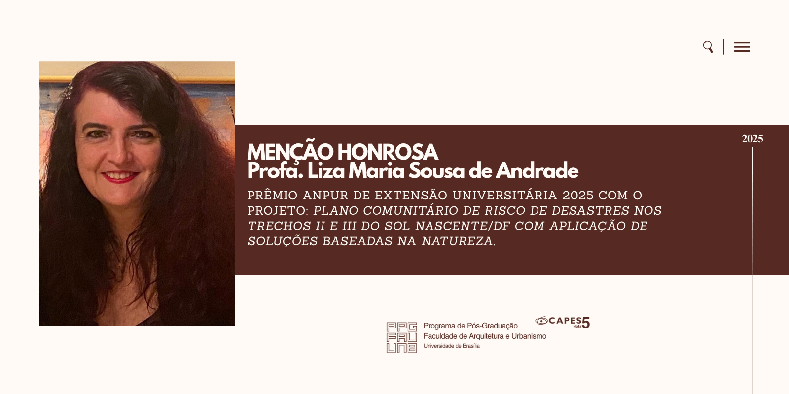 Menção honrosa - professora Liza Maria