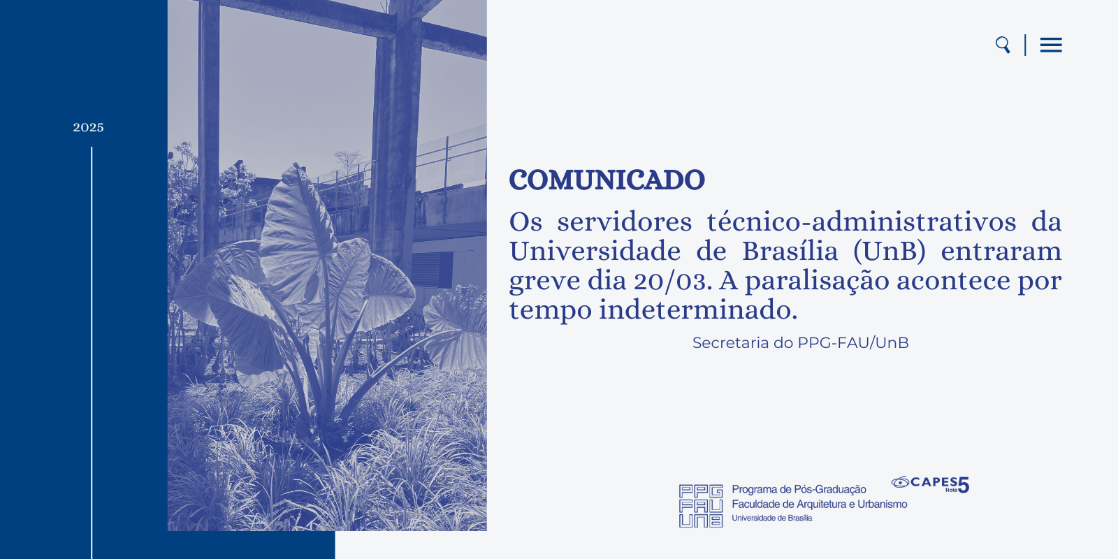 Atenção! As aulas seguem normalmente, apenas o corpo técnico está de greve. As pendências administrativas serão sanadas no retorno.