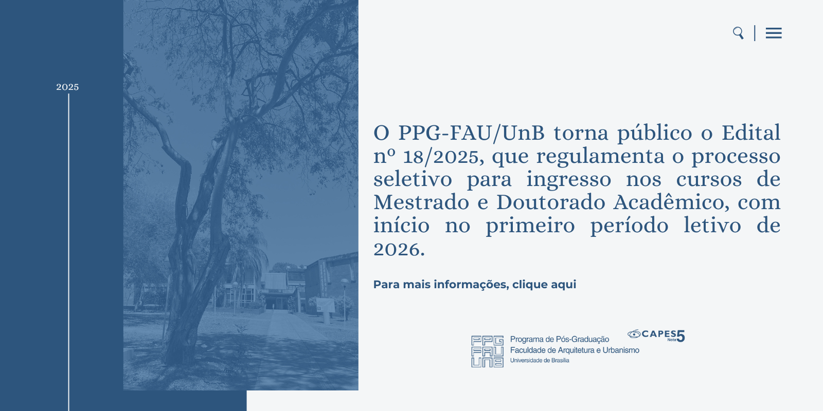 Edital nº 18/2025 - mestrado e doutorado acadêmico